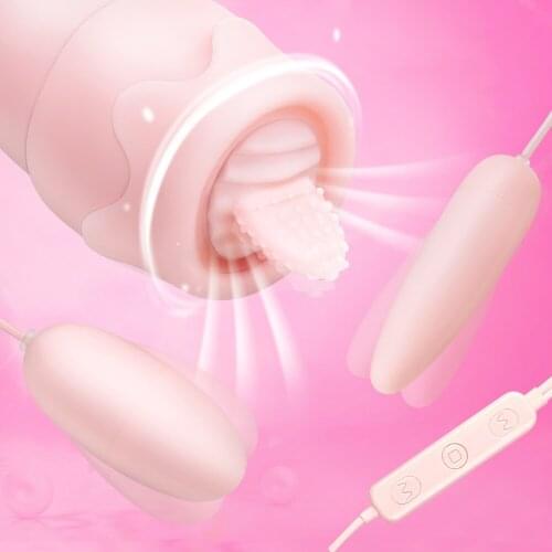 Sex Tongue Vibrator for Woman Vibrating Eggs G-spot Nipple Oral Licking Massager Vibrator Breast Enlarge Adult Sex Toy for Women