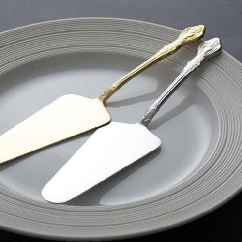 1Pc Stainless Steel Cake Shovel Knife Useful Non-slip Stainless Steel Decorating Pastry Scraper Cake Divider Knives Baking Tool