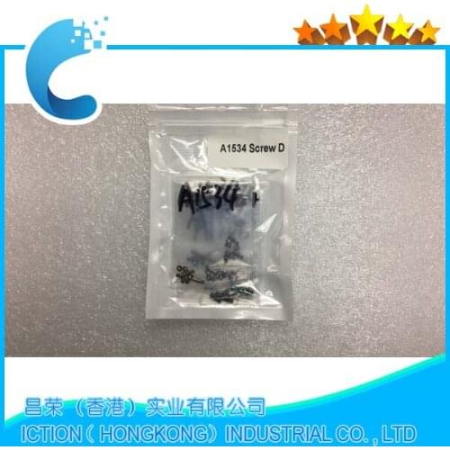 10sets/lot Original New A1534 Bottom Case Screws Gold Rose Gold Silver Gray Color For Apple Macbook Pro A1534 bottom case screws