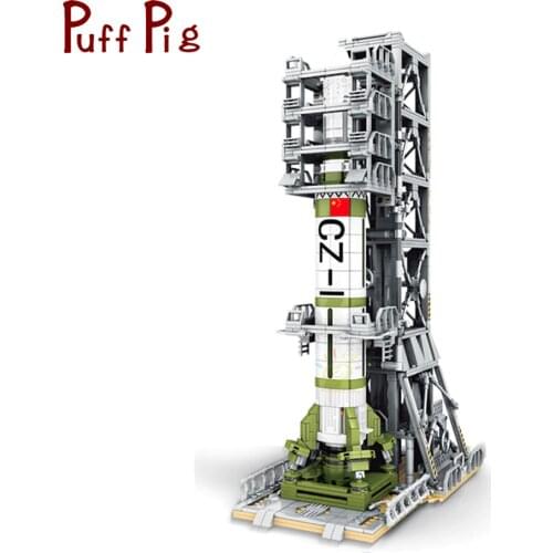 UKBOO 1627PCS Saturn Rocket Building Blocks Satellite launch Space Shuttle Satellite Astronaut Creator Bricks Toys for Children