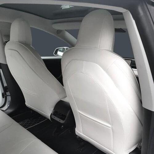 2PCS Car Door Anti Kick Pad Side Mat Cover Sticker Protector For Tesla Model 3 Y Waterproof Leather Styling Accessories New