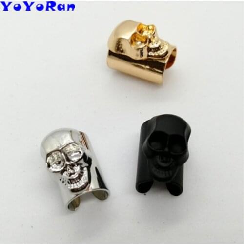 8pc skeleton head ear cuff for man woman metal alloy skull head clip earring jewelry punk Gothic rock earring gift