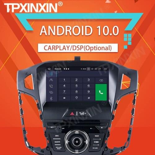 4+64G For Ford Focus 2012 - 2014 Android10.0 Car Stereo Tape Recorder Multimedia Audio Video Player GPS Navigation HeadUnit