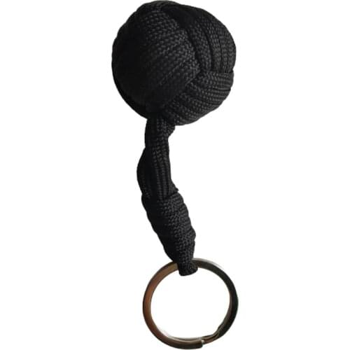 Self Defense Keychain Outdoor Camping Black Monkey Stainless Fist Steel Ball Defensa Personal Protection Survival Tool