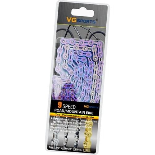 Sports 8 9 10 11 12 Speed Ultralight Bicycle chain silver half hollow Bike Chain Mountain Road Bike Full Hollow Chains