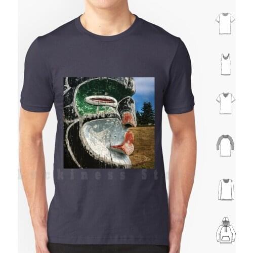 Alert Bay Totem T Shirt Print 100% Cotton New Cool Tee Alert Bay Vancouver Island First Nations First Nation Art Totem