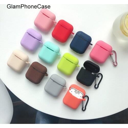 GlamPhoneCase Multiple Solid Colors Airpods1/2 Generation Protective Cover Apple Wireless Bluetooth Headset Box