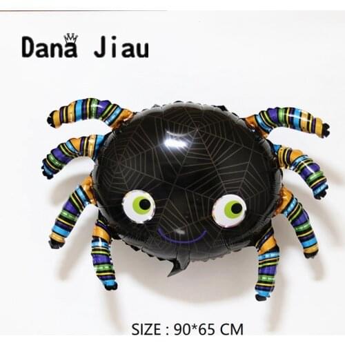 Halloween Party Black Spider Balloons Foil Decorations Inflatable Toys Toy Animal Bithday Holiday Balls Supplies
