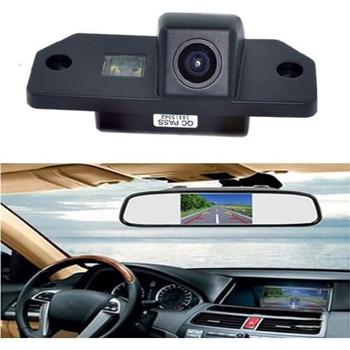 4.3"LCD reversing camera fit for Fox Sedan Sharpe Mondeo special car reversing camera rear view parking system backup kit 7"LCD