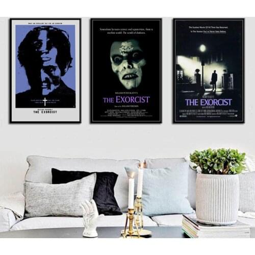 The Exorcist Classic Horror Movie Art Painting Vintage Canvas Poster Wall Home Decor