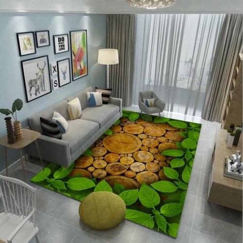 Pastoral Style 3D Print Carpets for Living Room Flower Mats Coffee Table Cushion Balcony Bedroom Bedside Sofa Household Blanket