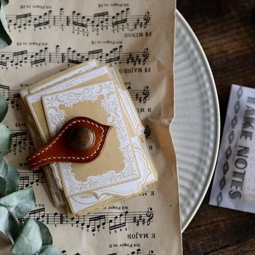 Kraft paper printed white with adhesive notes, wild models 32 Scrapbooking Happy Planner/Card Making/Journaling Project C175