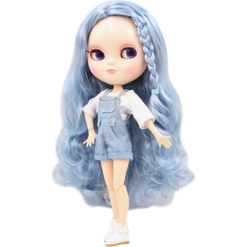 ICY Fortune Days factory joint body 30cm natural skin blue dice styling curls hair DIY sd gift toy