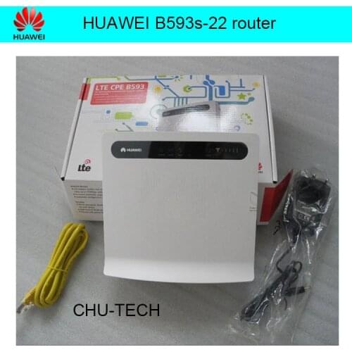 Original HUAWEI B593 B593s-22 4G LTE 150Mbps CPE Router + 4G antenna