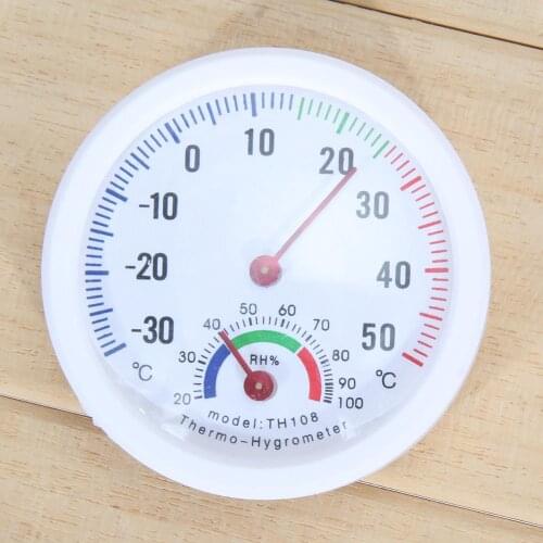 Indoor and Outdoor Thermohygrometer Mini Bell-shaped Scale Temperature Sensor and Hygrometer for Home or Office