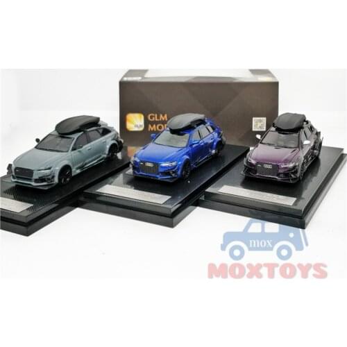 GLM 1:64 Darwin Pro DTM RS6 Avant purple/Blue/Gray Resin Model Car w/roof box