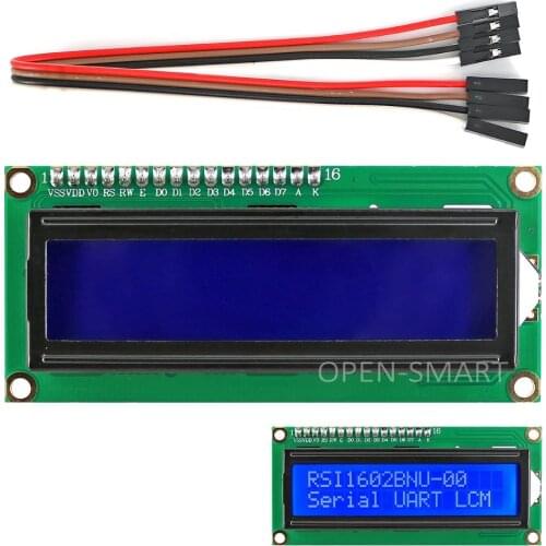 I2C / IIC LCD 1602 Display Module with White Backlight for Arduino / Raspberry Pi / AVR / ARM