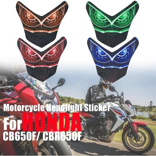 Motorcycle Headlight Decoration Sticker For HONDA CB650F CBR650F CBR 650F CB 650 F 2014-2016 Head Light Fairing Protection Decal