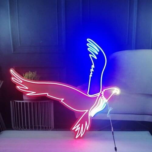 Neon Signs for Big Eagle Neon Bulb Sign Neon Light Sign Decorate Room Game Room Wall Lamp Tubes Art Dropship Bar