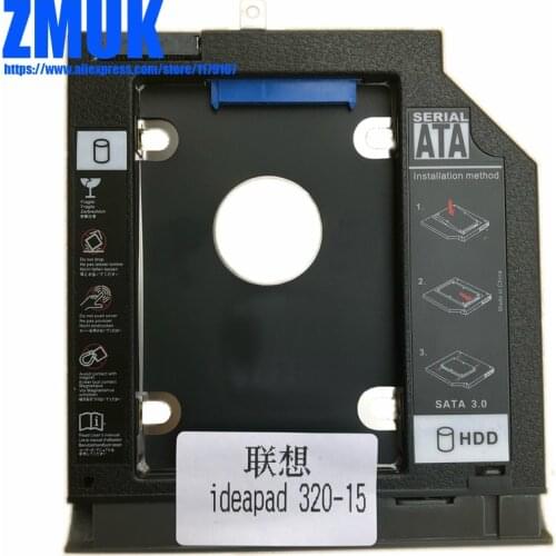 New SSD HDD Adapter Caddy w/ Faceplate For Lenovo Ideapad 320 320-15 Series