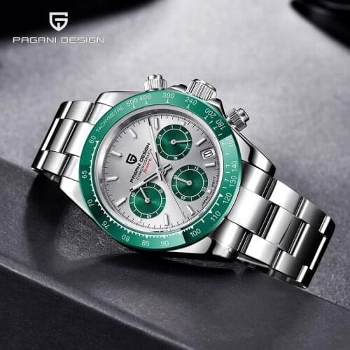 PAGANI DESIGN 2021 New Luxury Fashion Casual Men' Quartz Watch Multifunctional Men' Sports Calendar Chronograph Waterproof Watch