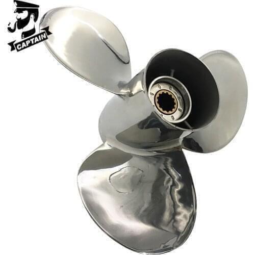 Outboard Propeller 11 5/8x11 Fit Mercury Engines 25 30 40 45 48 50 55 60 70 HP Stainless Steel 13 Tooth Spline RH 48-823478A46