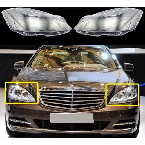 Transparent Lampshades Lamp Shell Front Car Lens Headlight Headlamps Headlights Cover For Mercedes-Benz S-class W221 2006-2009