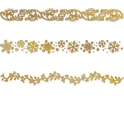 Flower Borders Frame Hot Foil Plates for DIY Scrapbooking Letterpress Embossing Paper Cards Making Crafts Supplies New 2019