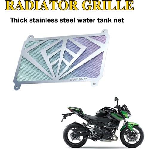 Stainless Steel Radiator Grille Guard Protector Cover Motor bike For KAWASAKI NINJA400 NINJA 400 Z400 Motorcycle Accessories