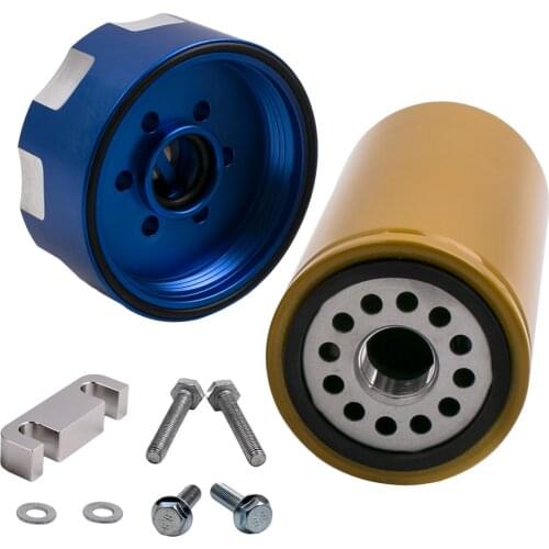 Blue For GM Chevy Chevrolet Duramax 6.6L Fuel Filter Kit Adapter 2001-2016 2015