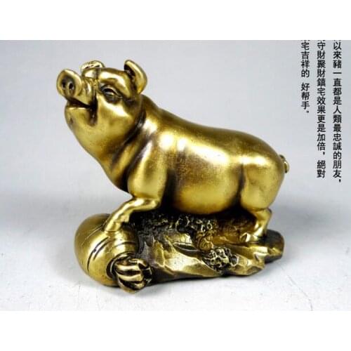 Old Decoration Art Wanlang light imitation copper is decorated with the 12 animals of horse and horse, animal and animal