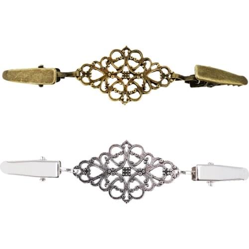 Sweater Cardigan Clip Duck-mouth Clips Flexible Beaded Pearl Pin Brooch Shawl Shirt Collar Buckles For Clothing Decor