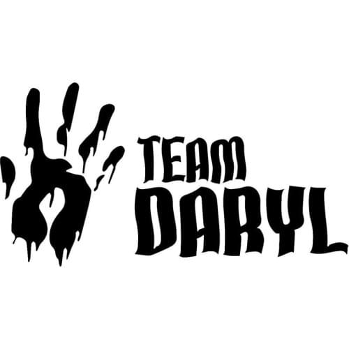 Team Daryl Zombie Hand Decal Sticker Walking Dead Vinyl Stickers Styling Decoration 17.8x9.4cm