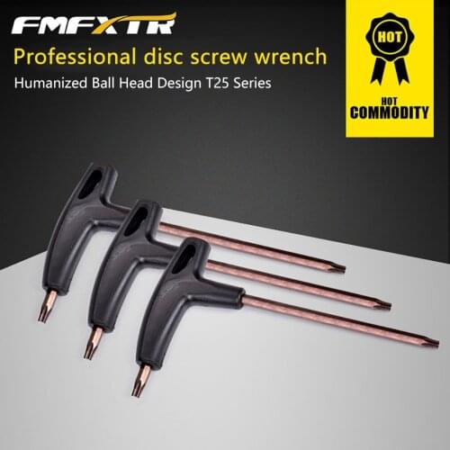 Mountain Bike Bicycle T25 Handle Torx Disc Brake R-otor Repair W-rench Bicycle Repair Tool Kits for Brake Pedal Headset Stem