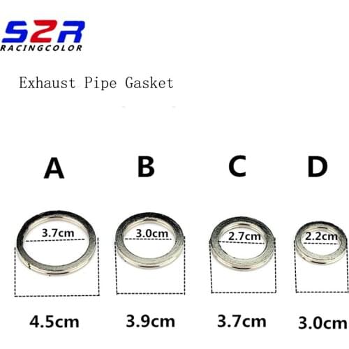 2pcs Motorcycle Exhaust Pipe Gasket Dirt ATV Scoote Exhaust Port RetaIning Rings For YAMAHA HONDA SUZUKI BMW Kawasaki