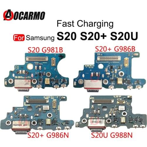 For Samsung Galaxy S20 Plus Ultra S20+ G981B G986B G986N G988N USB Fast Charging Port Connector Mic Board Flex Cable Replacement