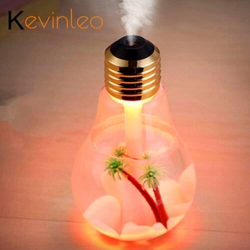 400ML Bulb Essential Oil Diffuser Ultrasonic LED USB Port Plant Tree 3 Colors For Option Aroma Diffuser Difusores Humidifier Usb