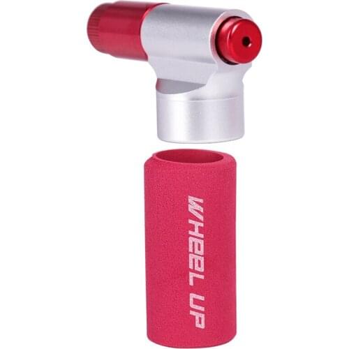 Wheel Up Bicycle Pump CO2 Cartridge Emergency Cycling Pump Head Mini Portable Ball Pump Bike Tool