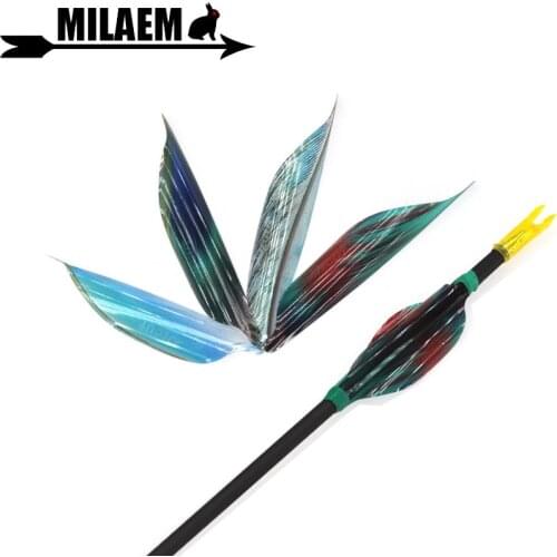 1.75inch Archery Spin Vanes Spiral Feather Arrow Fletching1-3/4 Right Wing Compound Recurve Bow Arrow Shooting Accessories