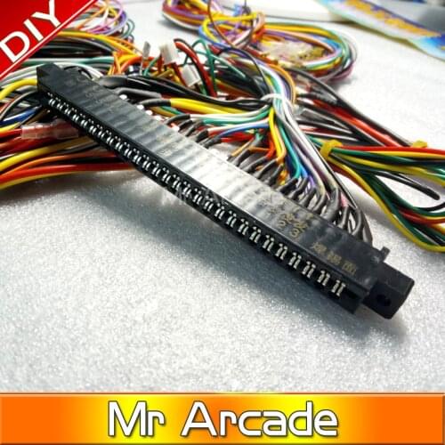 Jamma Harness with 5, 6 action button wires/Jamma 28 pin with 5,6 buttons wires for arcade game machine/cabinet accessories