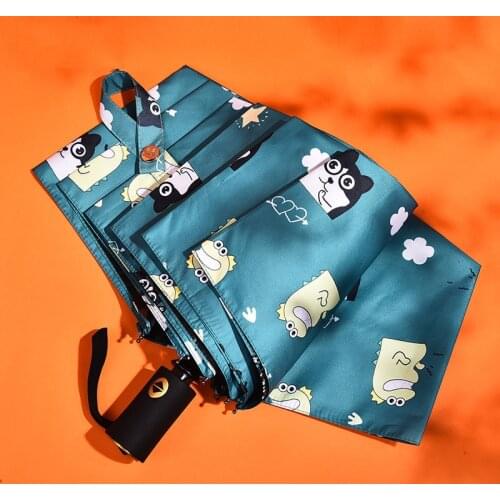 Women Umbrellas Windproof Automatic Folding Female Male 5 Fold Paraguas Large Luxury Business Umbrella Men Rain Gift Parasol