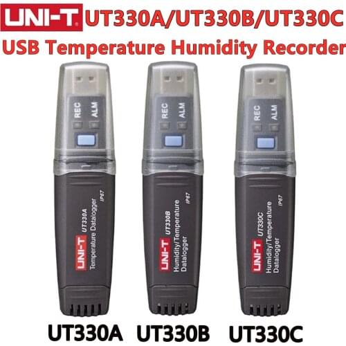UNI-T USB Datalogger UT330A UT330B UT330C 60000 large storage capacity Automatic storage USB data transfer