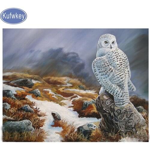 Owl diamond painting flower, mosaic Kits Full Diamond Embroidery animal Diamond Pattern wall sticker paint by diamonds