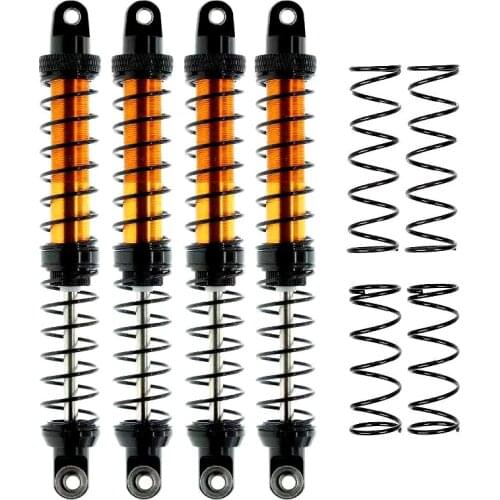 4pcs Metal Spring Shock Absorber Oil Adjustable Damper Kit For 1/10 RC Crawler Car TRX4 SCX10 90046 Repair Replace 70mm-120mm