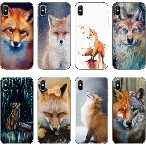 Silicon Soft Case For Huawei P30 P20 Pro P10 P9 P8 Lite Y5 Y6 Y7 Y9 P Smart Plus 2018 2019 cute animal fox TPU Phone Case