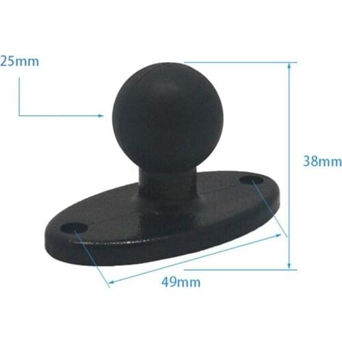 Rubber Ball Head Mount Adapter Bracket Plate for Ram Mounts for Gopro Camera Smartphones Extension Arm for Garmin ZUMO Plate Acc