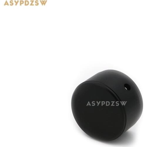1 PCS Full aluminum Sandblasted black 38*22 Power amplifier solid Volume potentiometer knob