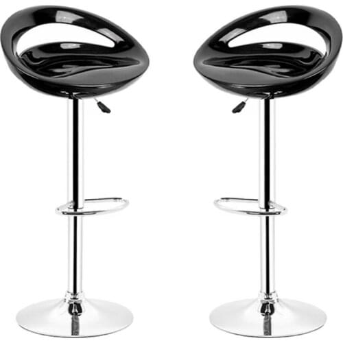 2pcs Multicolor Bar Chair Simple Leisure European Style Kitchen Living Room Coffee Bar Chair Swivel Footrest Bar Stool HWC