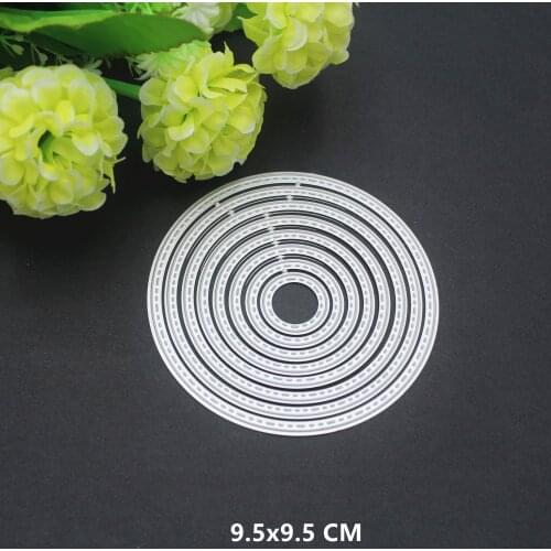 2021 Round Lace Metal Cutting Dies DIY Scrapbooking Paper Photo Album Crafts Knife Mould Cards Embossing Mold Stencils for Decor