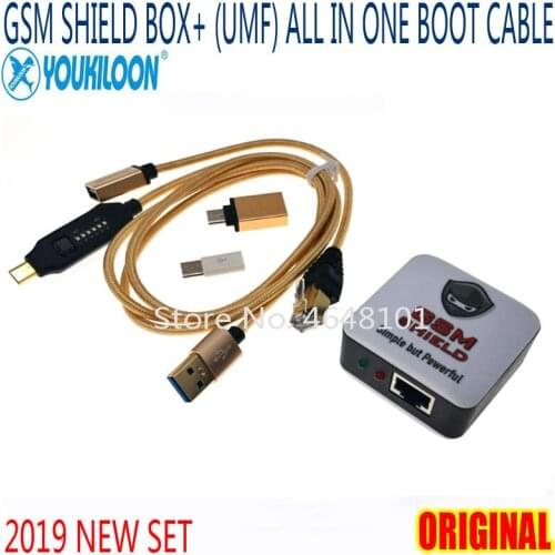 NEWEST ORIGINAL GSM SHIELD BOX+ (UMF) ALL IN ONE BOOT CABLE For Repair Imei Reset Google account